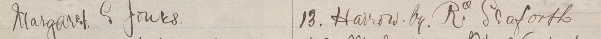 Image of Margaret G Jones's signature and address in the petition