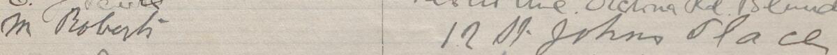 Image of M Roberts's signature and address in the petition