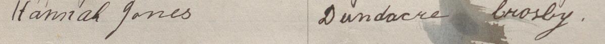Image of Hannah Jones's signature and address in the petition