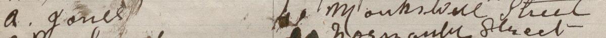 Image of A Jones's signature and address in the petition