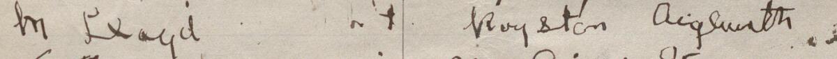 Image of M Lloyd's signature and address in the petition