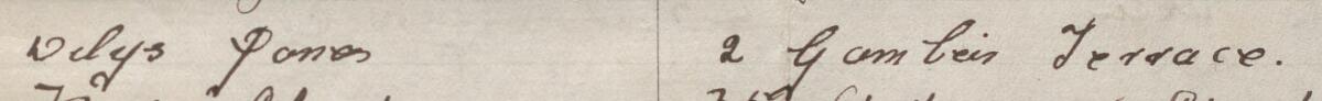 Image of Dilys Jones's signature and address in the petition