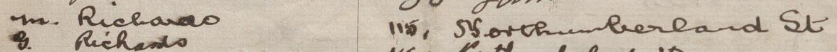 Delwedd o lofnod Mark a'i gyfeiriad ar y ddeiseb