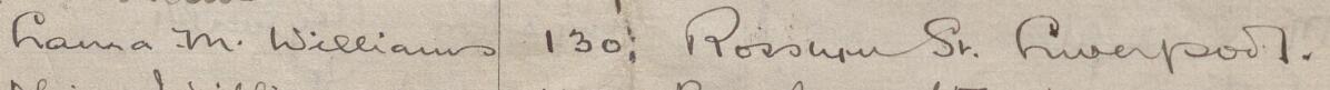 Delwedd o lofnod Mark a'i gyfeiriad ar y ddeiseb