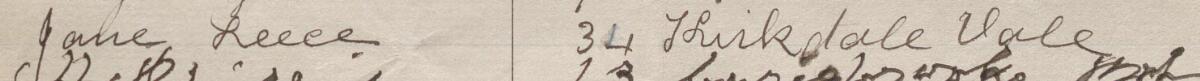 Image of Jane Reece's signature and address in the petition