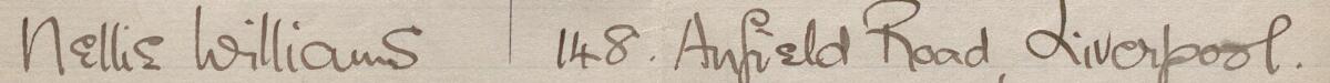 Image of Nellie Williams's signature and address in the petition