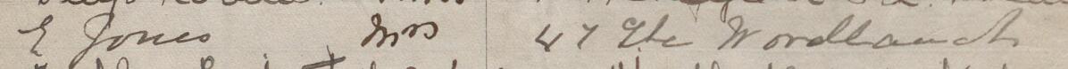 Image of E Jones Mrs's signature and address in the petition