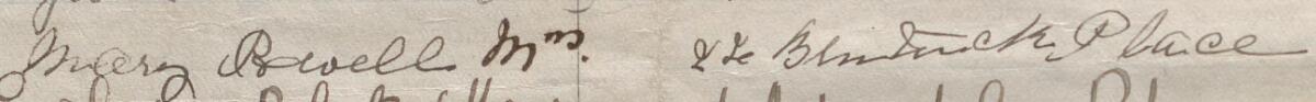 Image of Mary Powell Mrs's signature and address in the petition