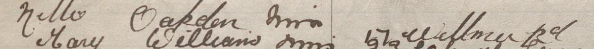 Image of Nellie Oakden Mrs's signature and address in the petition