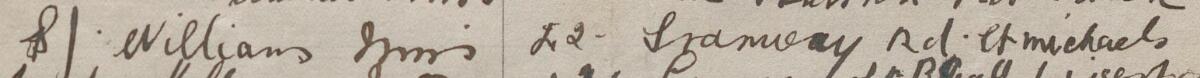 Image of S J Williams Mrs's signature and address in the petition