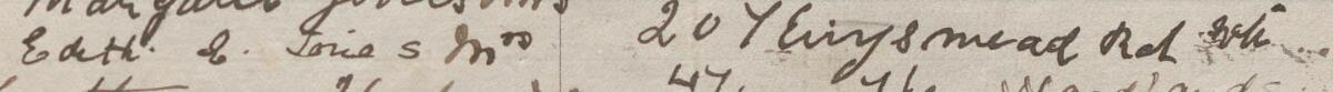 Image of Edith E Jones Mrs's signature and address in the petition