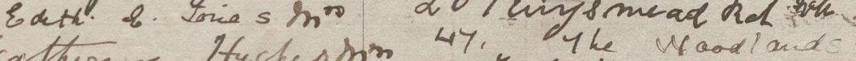 Image of Edith E Jones Mrs's signature and address in the petition