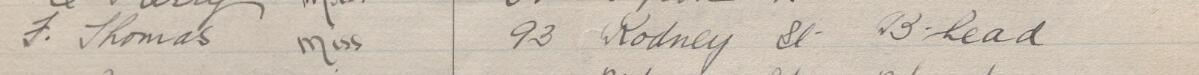 Image of F Thomas Miss's signature and address in the petition