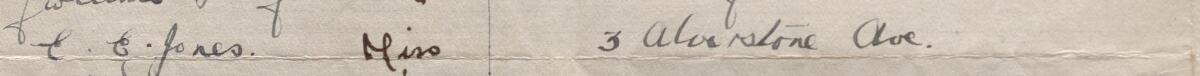 Image of E. E. Jones Miss's signature and address in the petition