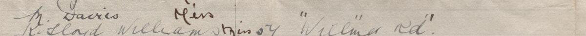 Image of M Davies Miss's signature and address in the petition