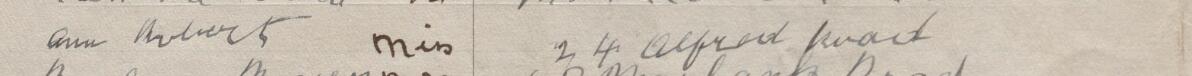 Image of Ann Roberts Miss's signature and address in the petition