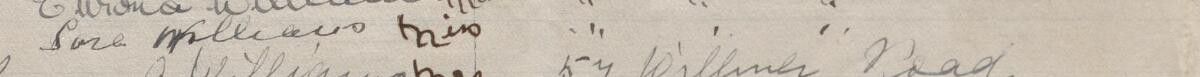 Image of Sara Williams Miss's signature and address in the petition