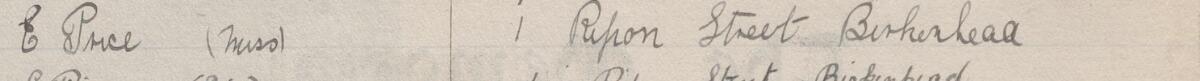 Image of E Price (Miss)'s signature and address in the petition
