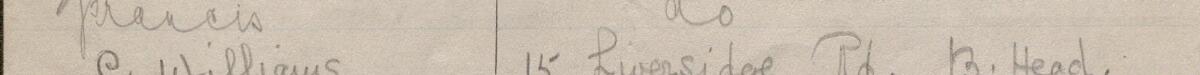 Image of J . Francis's signature and address in the petition