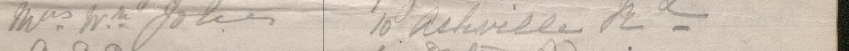 Image of Mrs Wilm Jones's signature and address in the petition