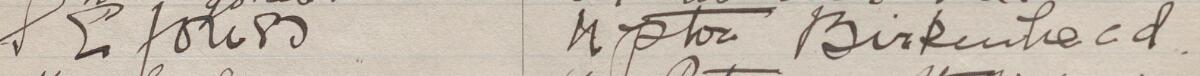Image of S E Jones's signature and address in the petition