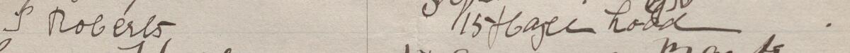 Image of J Roberts's signature and address in the petition