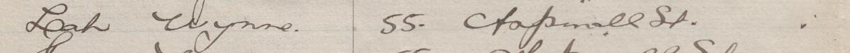 Image of Leah Wynne's signature and address in the petition