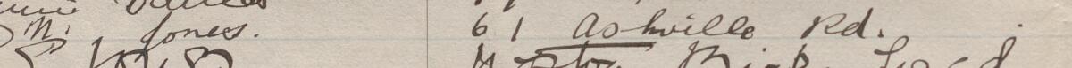 Image of M Jones's signature and address in the petition