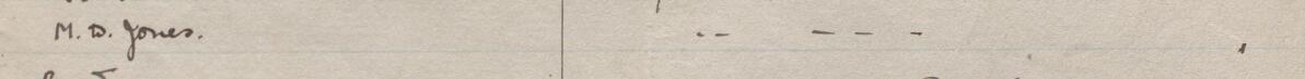 Image of M.D. Jones's signature and address in the petition