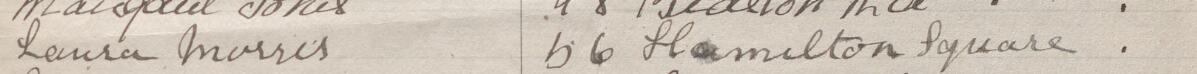 Image of Laura Morris's signature and address in the petition