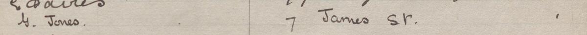 Image of G. Jones's signature and address in the petition