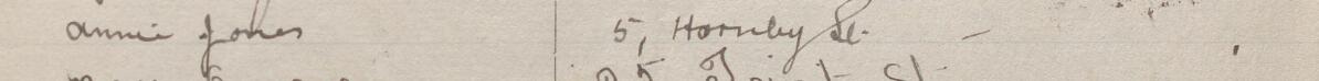 Image of Annie Jones's signature and address in the petition