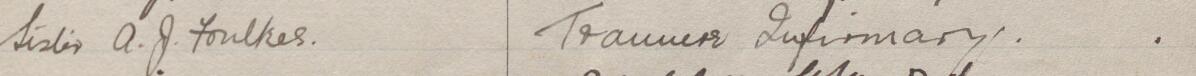 Image of Sister A.J. Foulkes's signature and address in the petition