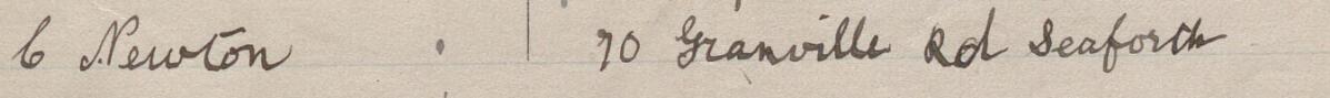 Image of C Newton's signature and address in the petition