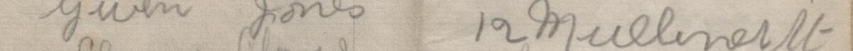 Image of Gwen Jones's signature and address in the petition