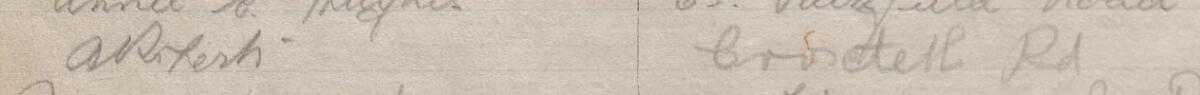 Image of A Roberts's signature and address in the petition