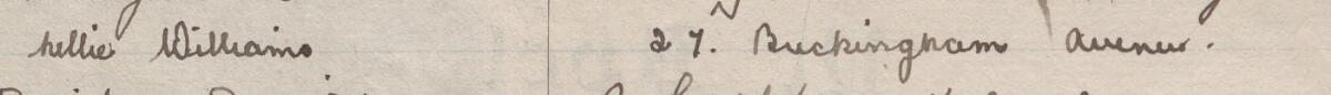Image of Nellie Williams's signature and address in the petition