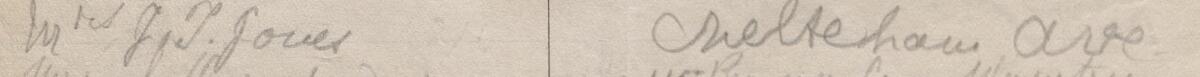 Image of Mrs. J. T. Jones's signature and address in the petition