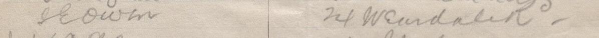 Image of S E Owen's signature and address in the petition