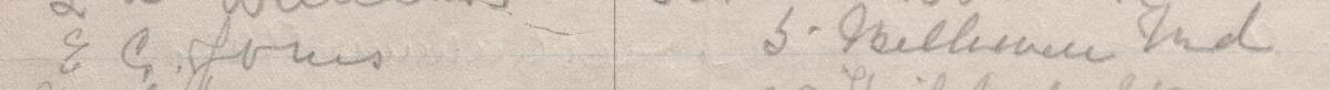 Image of E C Jones's signature and address in the petition