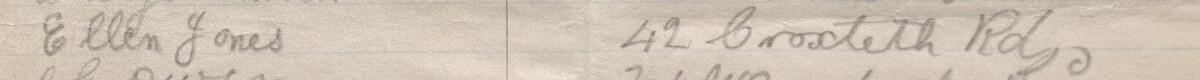 Image of Ellen Jones's signature and address in the petition