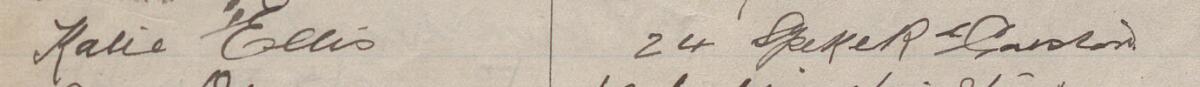 Image of Katie Ellis's signature and address in the petition