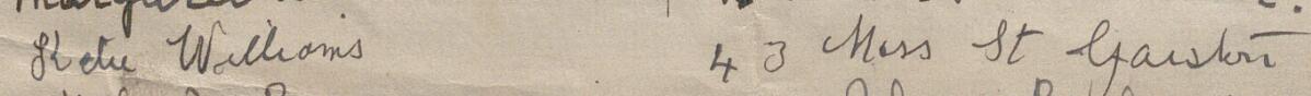 Image of Kate Williams's signature and address in the petition