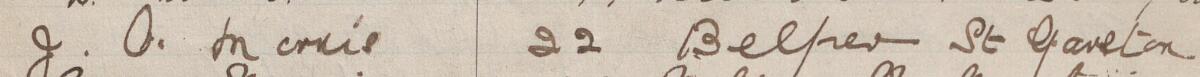 Image of J. O. Morris's signature and address in the petition