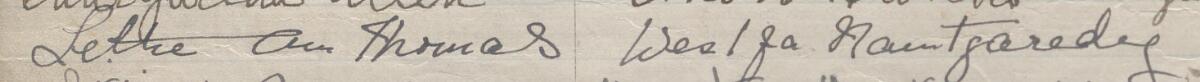 Image of Lettie Ann Thomas's signature and address in the petition