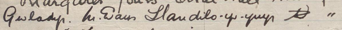 Image of Gwladys M Evans's signature and address in the petition