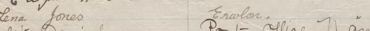 Image of Lena Jones's signature and address in the petition