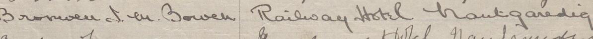Image of Bronwen Leu Bowen's signature and address in the petition