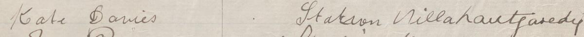 Image of Kate Davies's signature and address in the petition