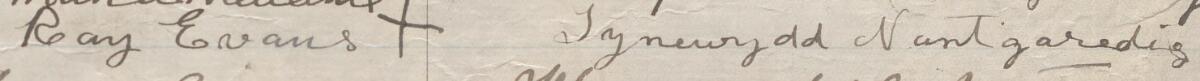 Image of Ray Evans's signature and address in the petition
